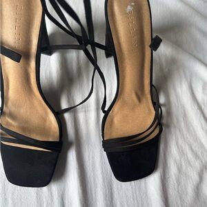 Billini Black Strappy Heels
